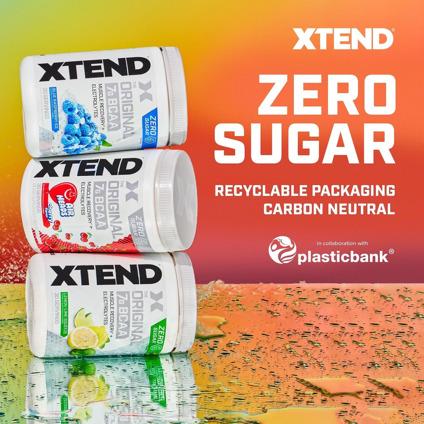 Xtend Original BCAA Powder - 7g BCAAs, 2.5g L-Glutamine, Sugar-Free Muscle Recovery Drink - 90 Servings for Men & Women