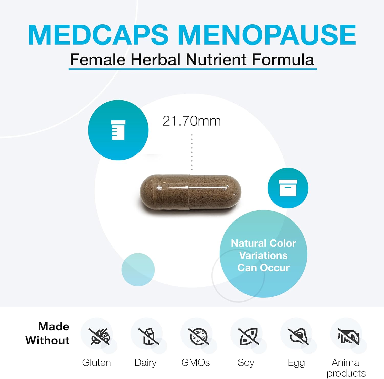 XYMOGEN Medcaps Menopause - Women's Menopause Support Supplement with Dong Quai, Isoflavones, Ginseng, Licorice, Black Cohosh - 120 Capsules, Gluten-Free