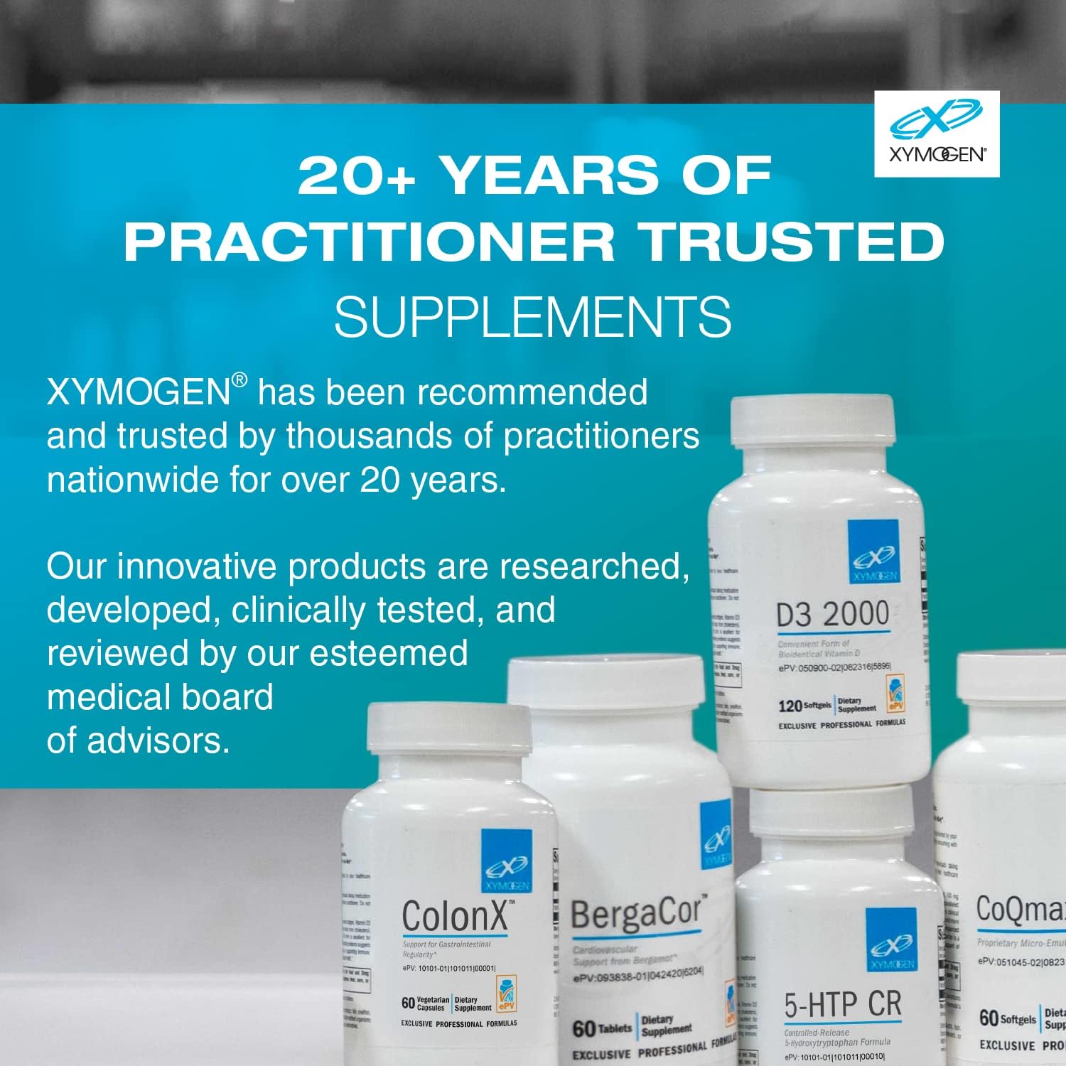 XYMOGEN MitoPrime and NAC Bundle: L Ergothioneine Antioxidant & 600mg N-Acetyl-Cysteine Supplements