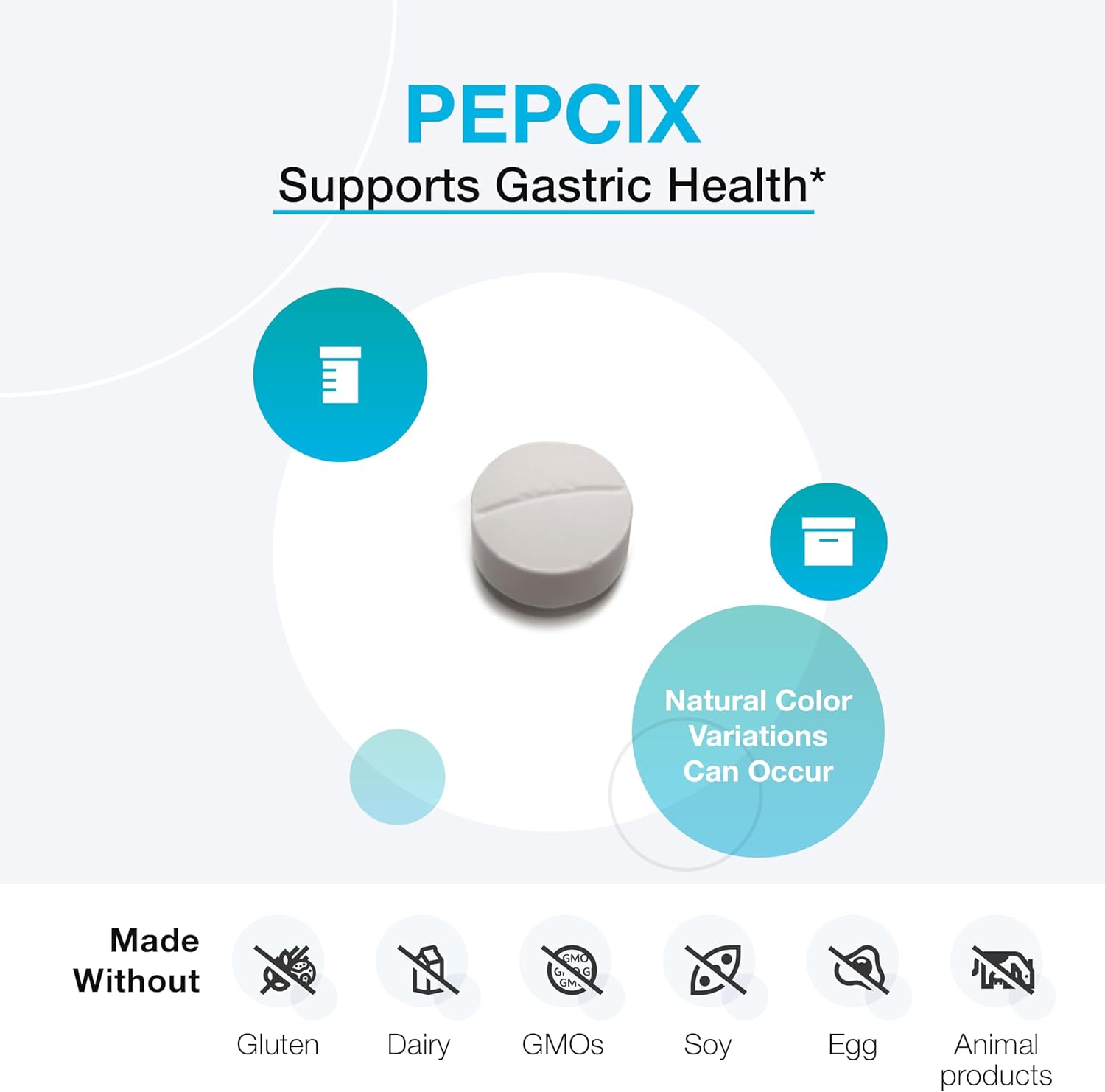 XYMOGEN PepciX - Zinc L Carnosine Supplement for Gut & Digestive Health - Acid Reflux Relief & Gut Support - 60 Tablets