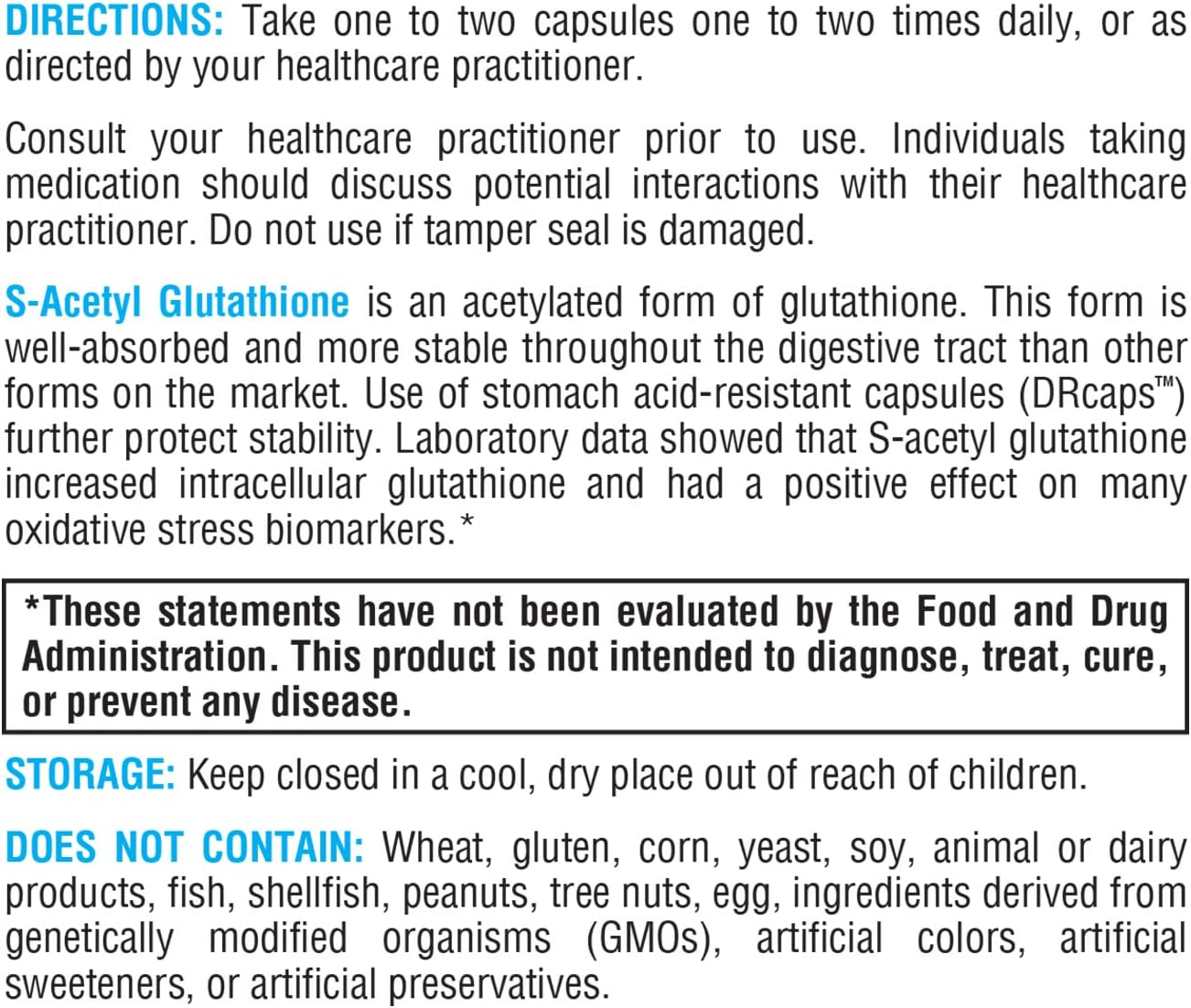 XYMOGEN S Acetyl Glutathione Supplement - Enhanced Absorption Formula for Healthy Aging, Cellular Health, and Immune Support - 120 Capsules