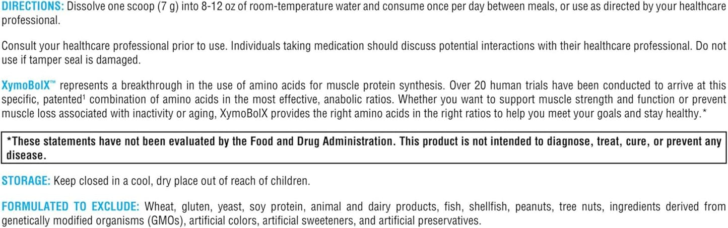 XYMOGEN XymBolX BCAA Powder Bundle - Fruit Punch & Lemon Flavors for Muscle Recovery - L Arginine, L Leucine, L Methionine, L Tryptophan - 2 Bottles, 7.20z Each