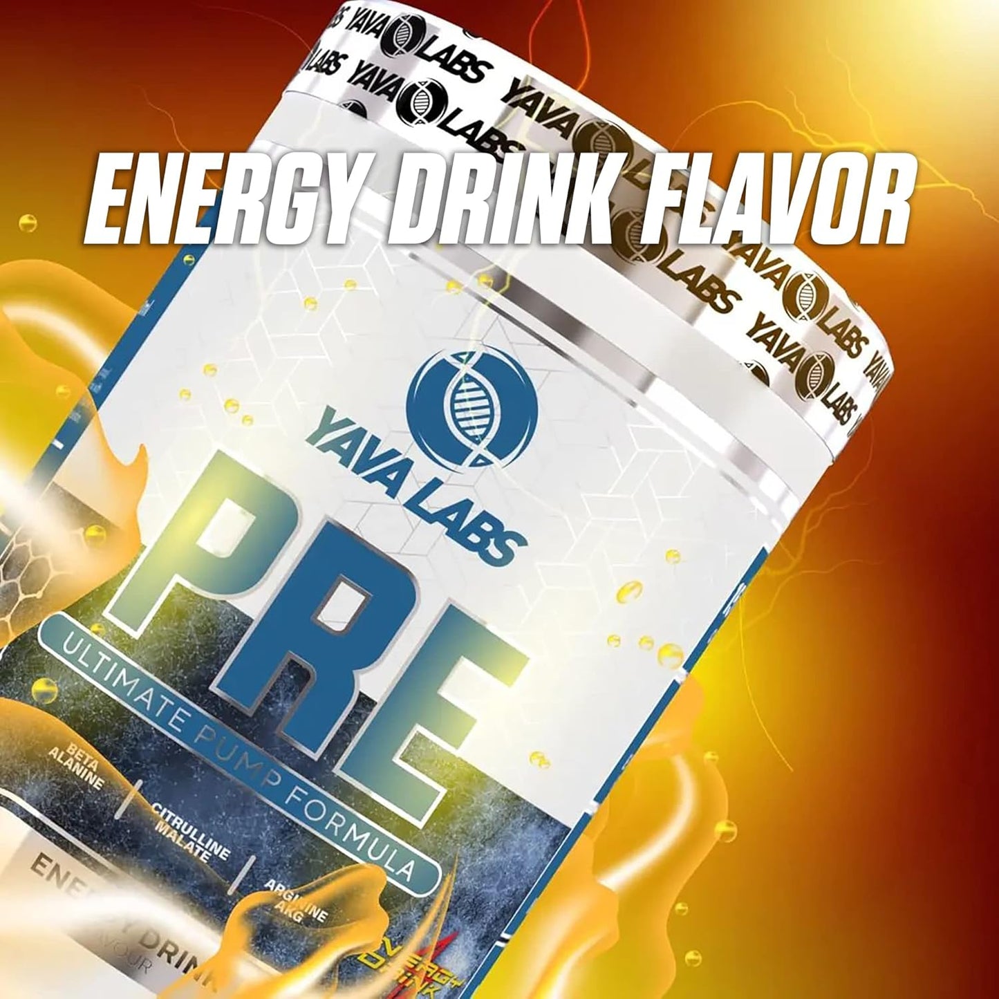 Yava Labs PRE Workout Energy Drink for Ultimate Pump Formula