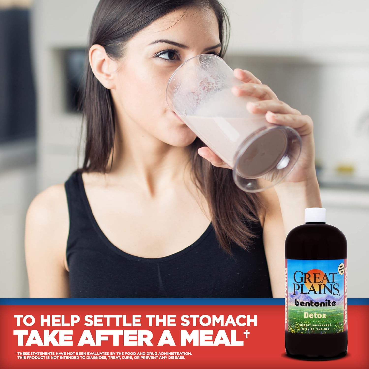 Yerba Prima Great Plains Bentonite Liquid Clay Cleanse Supplement - 64 oz (2 Pack)