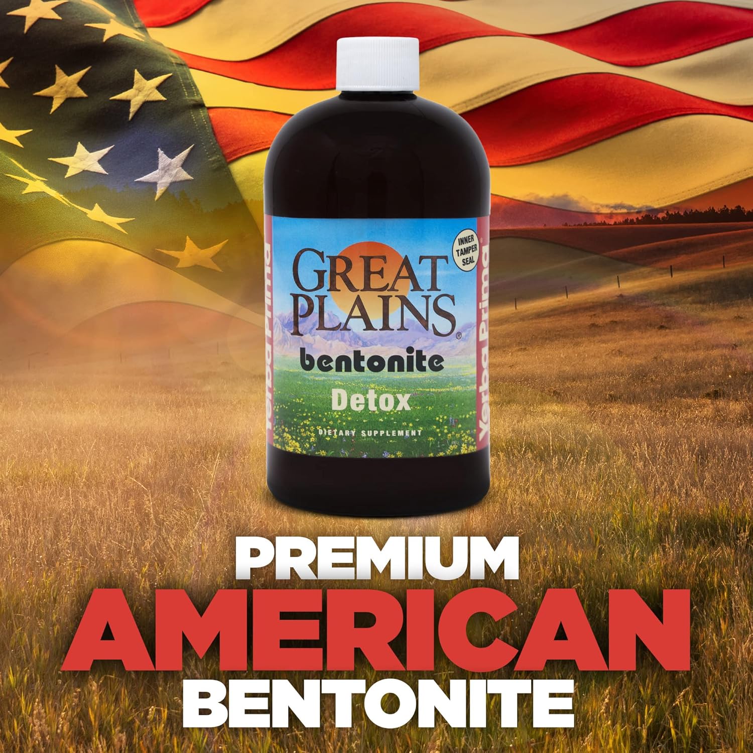 Yerba Prima Great Plains Bentonite Liquid Clay Cleanse Supplement - 64 oz (2 Pack)