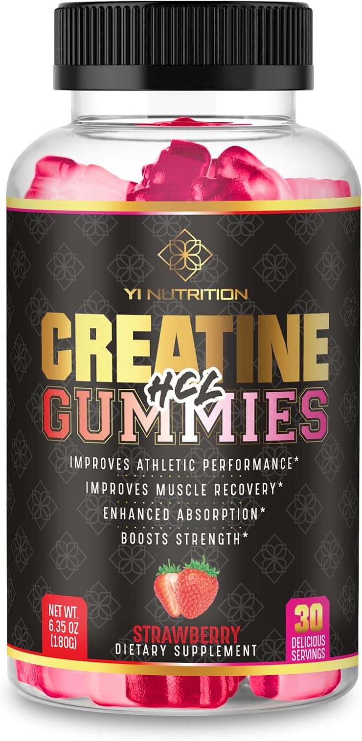 Yi Nutrition Creatine HCL Gummy - Innovative Pre-Workout Gummies with Creatine HCL