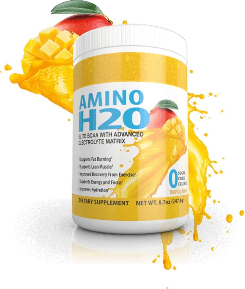 Yoga Burn Amino H20: BCAA Supplement for Natural Energy and Recovery, Zero Caffeine, Sugar, Calories, Gluten, Carbs, and Animal Products