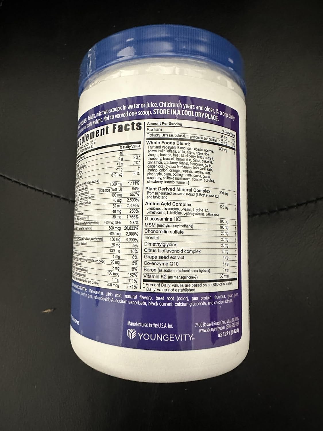 Youngevity Beyond Tangy Tangerine Original Formula 6 Pack - Natural Whole Foods Multi-Vitamin Mineral Complex with 5,745 ORAC