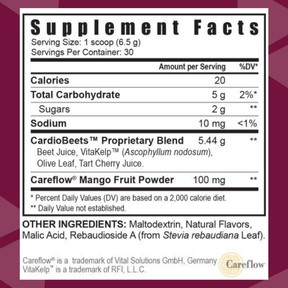 Youngevity CardioBeets™ - 195g Powder Supplement for Heart Health