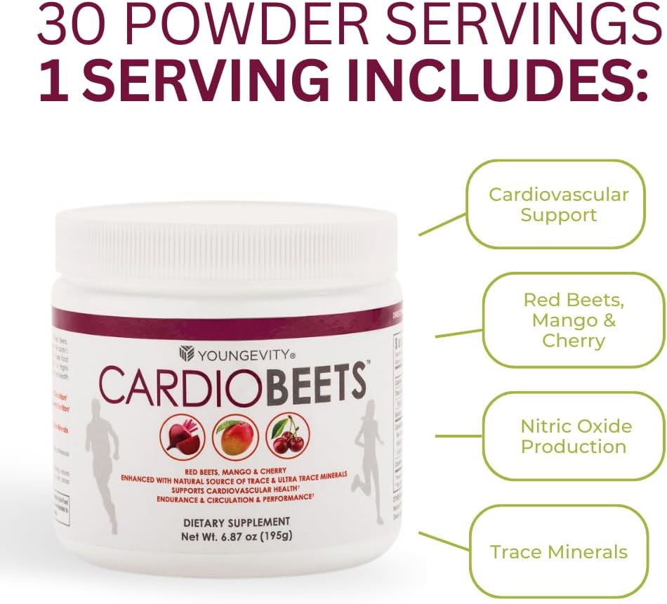Youngevity CardioBeets™ - 195g Powder Supplement for Heart Health