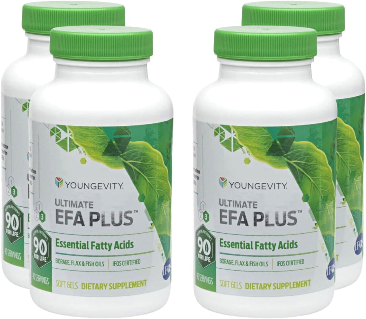 Youngevity Ultimate EFA Plus: Balanced Fish Oil Formula, 90 Soft Gels - Essential Fatty Acids Supplement