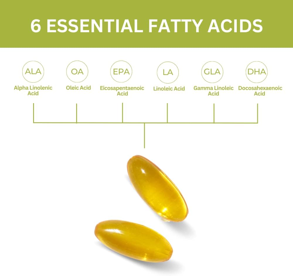 Youngevity Ultimate EFA Plus Soft Gels - Balanced Fish Oil Supplement for Heart, Brain, Joint, Skin Health - Omega-3, Omega-6, Omega-9 for Optimal Support