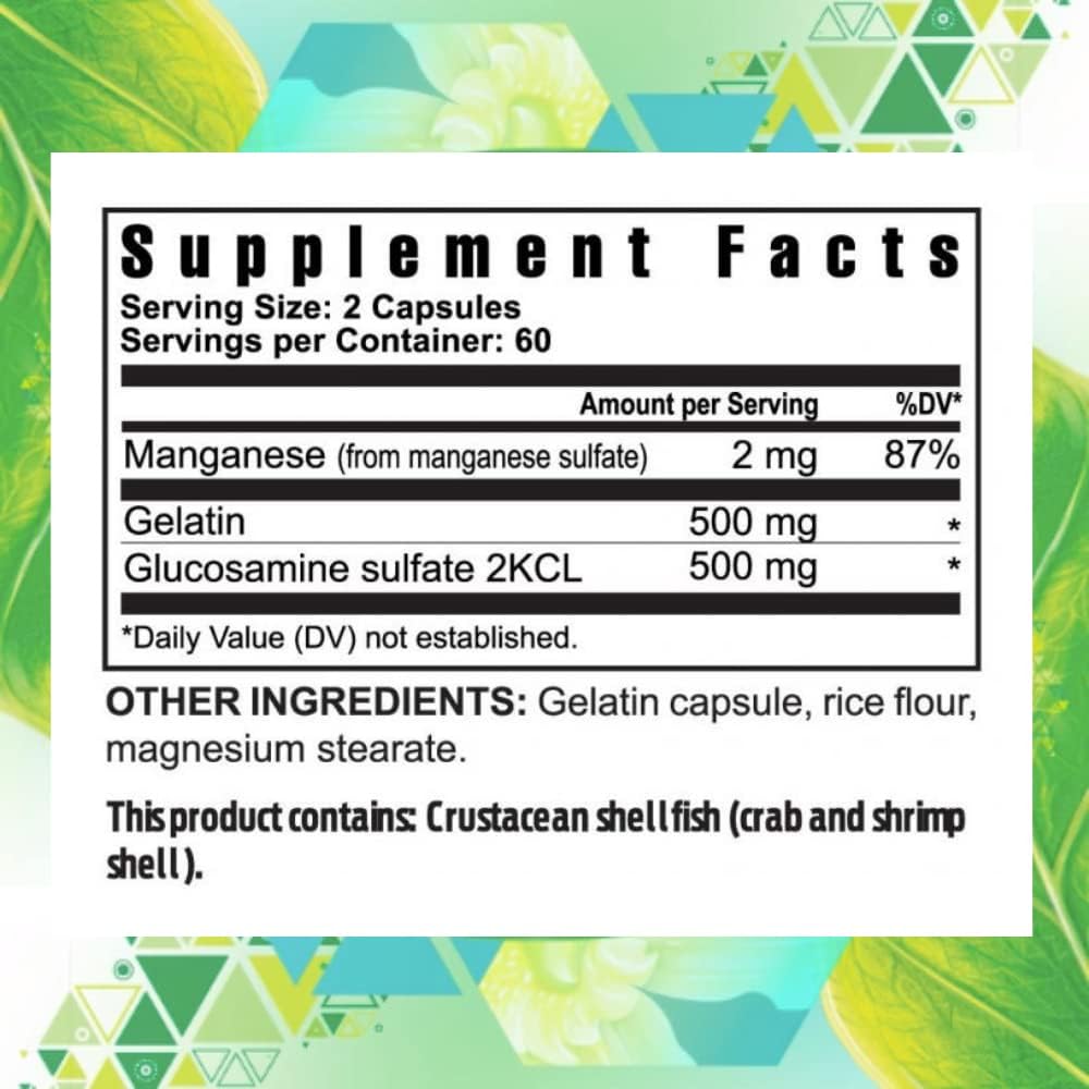 Youngevity Ultimate Gluco-Gel Supplement for Joint, Tendon, Bone & Cartilage Health - Glucosamine, Gelatin, Manganese - 2 Bottles