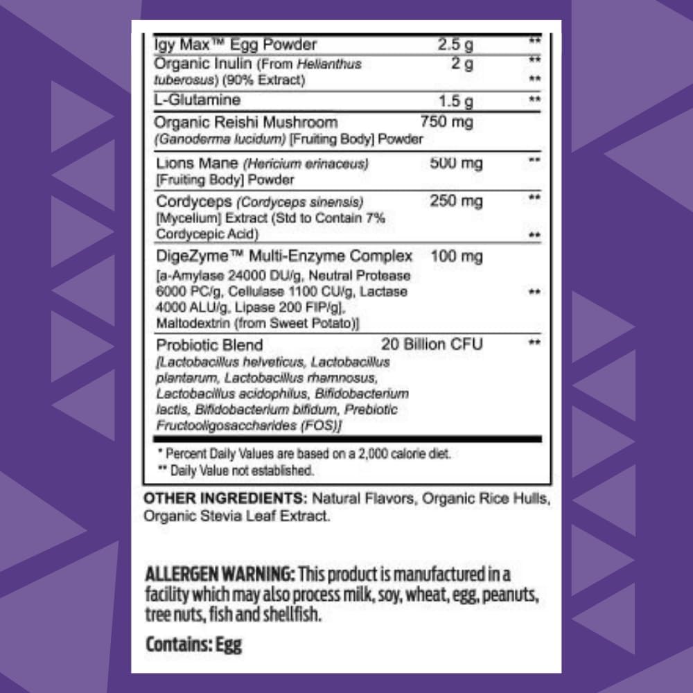 Youngevity Ultimate Microbiome Supplement with i26 Hyperimmune Egg Powder, Probiotic Blend, DigeZyme Enzyme Complex - Supports Gut Health & Immune System