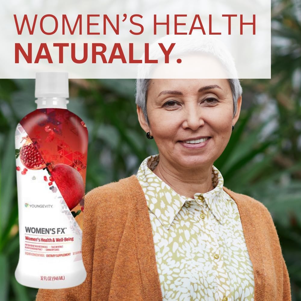 Youngevity Women's FX with Black Cohosh - 32 Oz Natural Supplement Drink for Menopause Relief and Essential Women's Vitamins