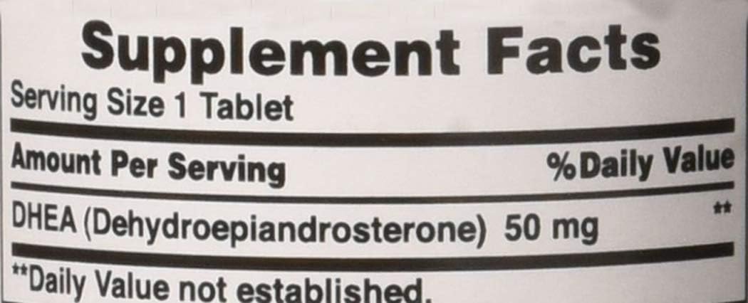 Youth Guard™ DHEA 50mg Dietary Supplement for Healthy Aging - 100 Tablets, 3 Month Supply