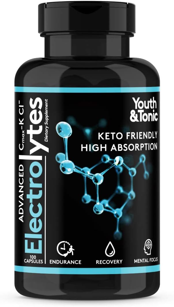 Youth & Tonic Electrolyte Supplement Pills with High Absorption for Endurance and Recovery