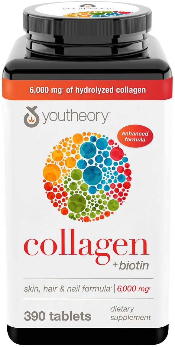 youtheory Collagen Advanced Formula 1, 2, & 3 Tablets - 390 Count in 1 Pack