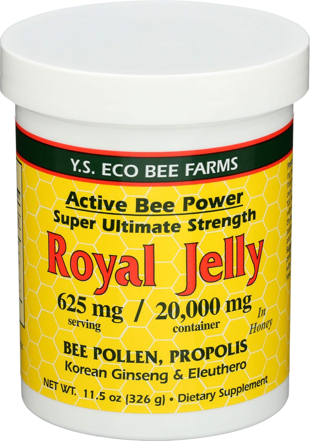 Ys Bee Farms Royal Jelly Infused Honey - Ultimate Strength, 11.5 oz Gel