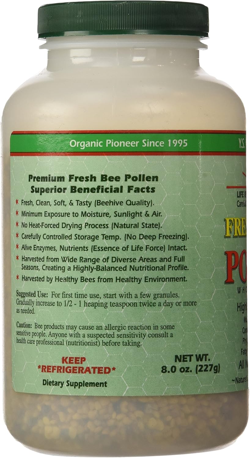 Ys Bee Farms Y.S. Organics Fresh Bee Pollen Granules - 8 Ounce Pack