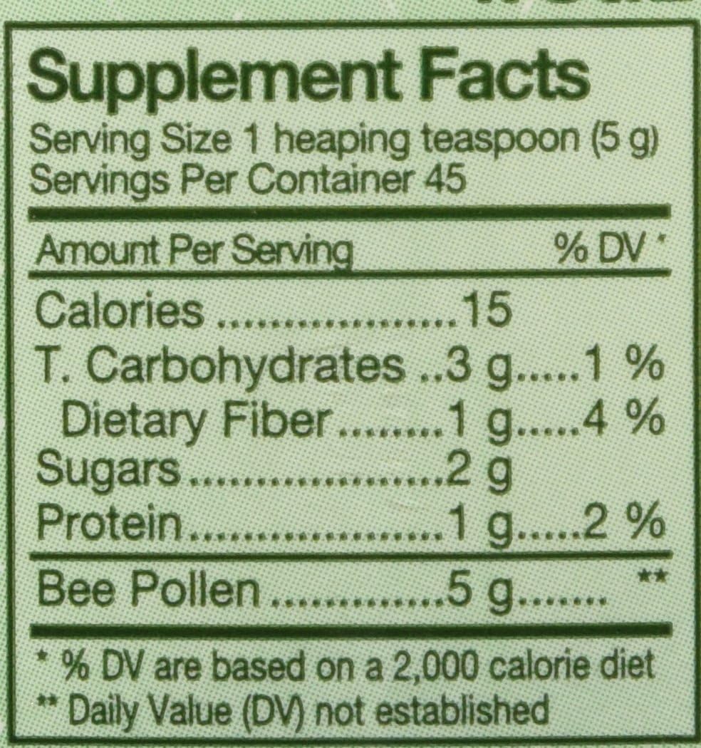 Ys Bee Farms Y.S. Organics Fresh Bee Pollen Granules - 8 Ounce Pack