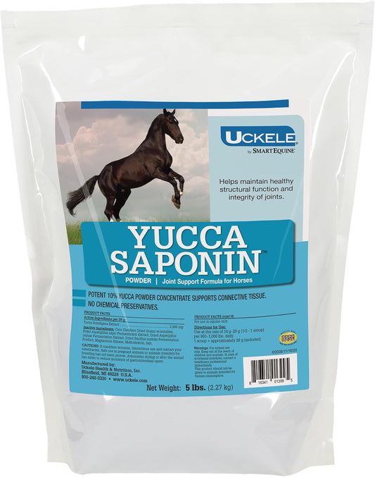 Yucca Saponin Joint Supplement for Senior Horses | Herbal Support | 10% Yucca Schidigera Extract | 5 lb Bag