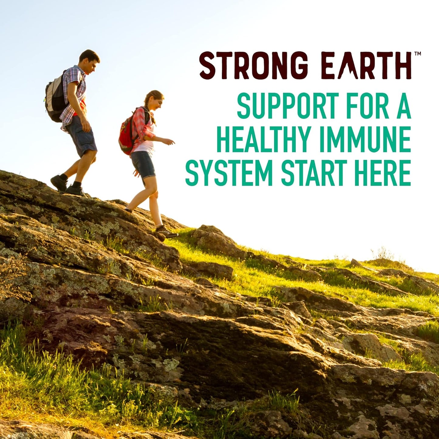 YUM-V'S Strong Earth 50mg Zinc Gummies - Immune Support for Kids & Adults - Antioxidant Supplement - Natural Flavor - 60 Count