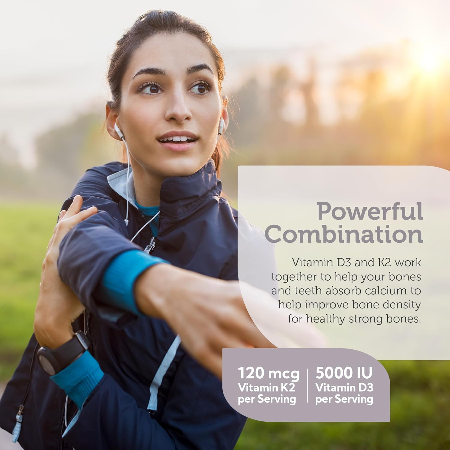 Zahler Chewable Vitamin D3 & K2 Supplement - 90 Count, Kosher Certified, 5000 IU Chew Tablet for Bone Health & Immune Support