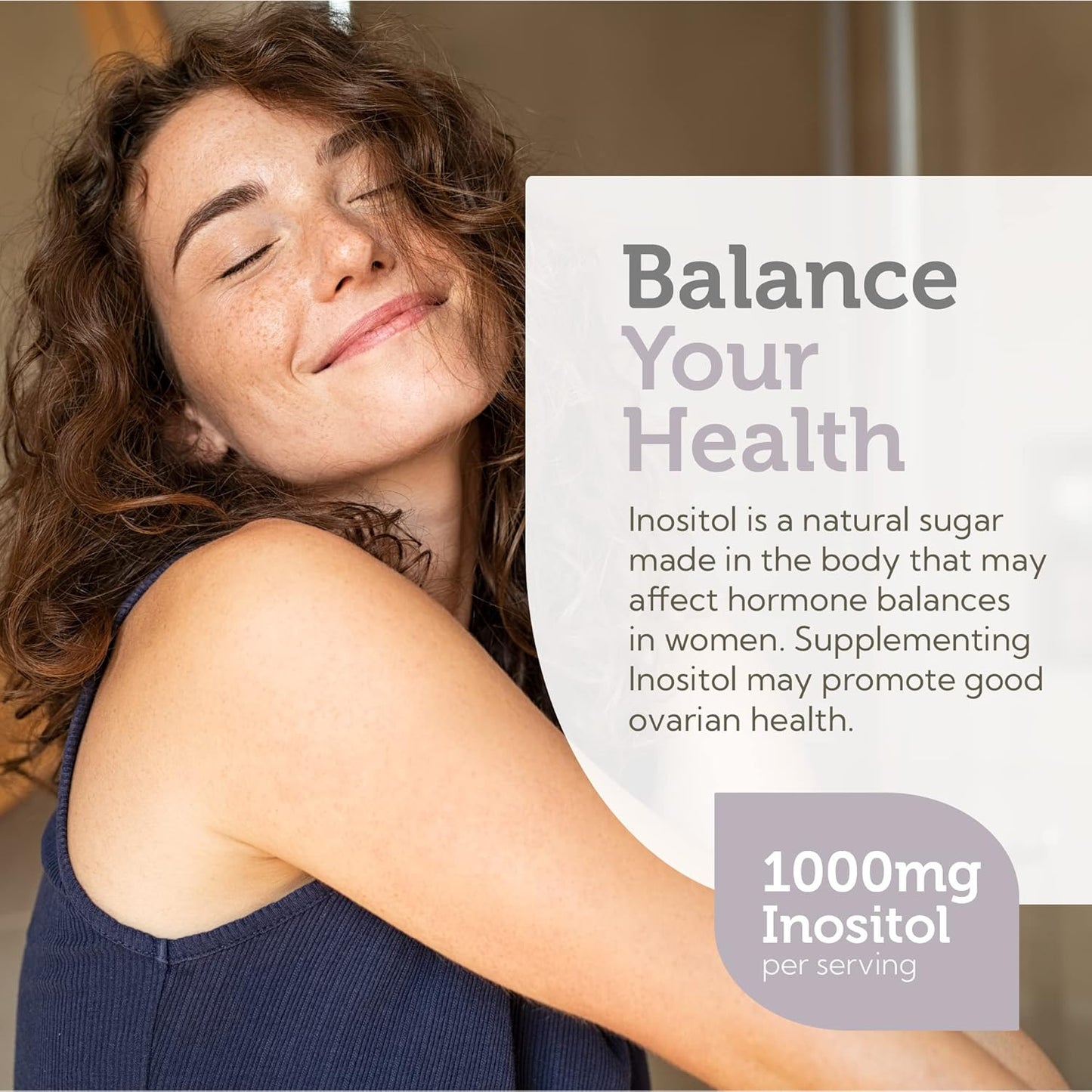 Zahler Inositol 1000mg Capsules - Women's Mood & Nervous System Support - Hormone Balance & Ovarian Function - 120 Count - Kosher, Gluten Free, Dairy Free