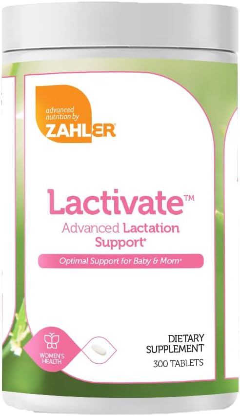 Zahler Lactivate: Advanced Lactation Support Supplement - 300 Certified Kosher Tablets