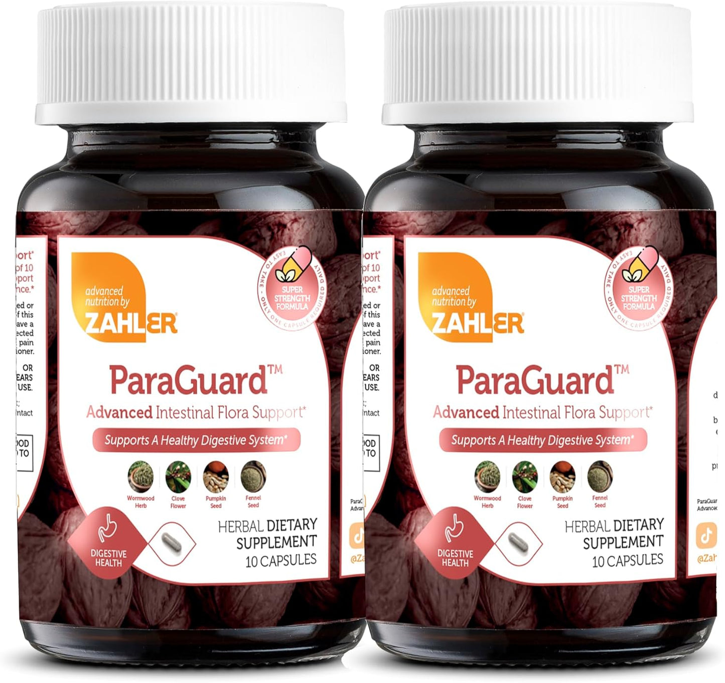 Zahler ParaGuard Capsules - Natural Gut Health Supplement with Wormwood, Garlic, Pumpkin Seed, Clove - Certified Kosher - 20 Count