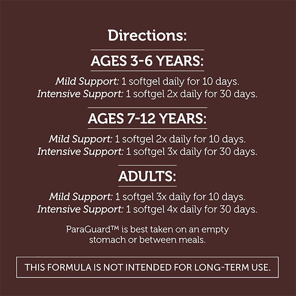 Zahler ParaGuard Cleanse Softgel Capsules - Gut Health Detox Supplement with Wormwood, Garlic, Pumpkin Seed, Clove - Natural Cleanse for Humans - Certified Kosher - 90 Count