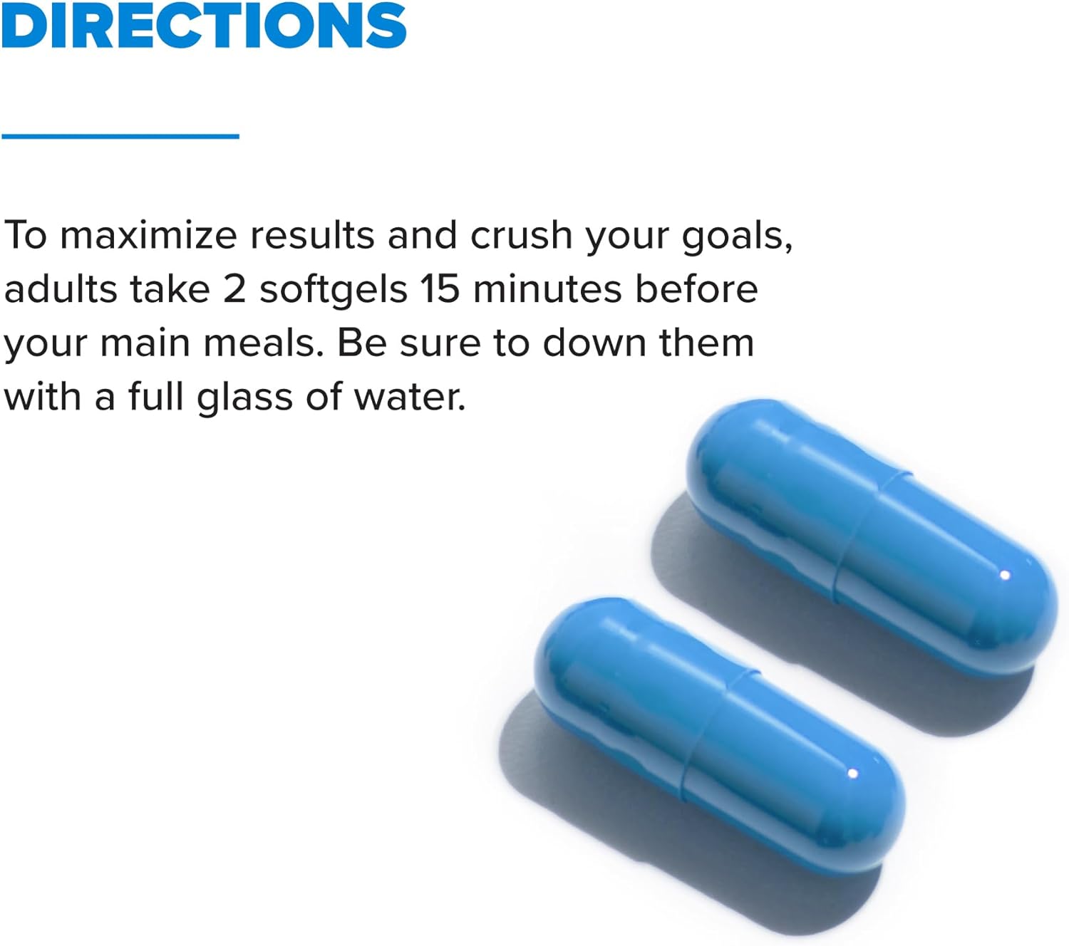 Zantrex Blue Energy Supplement - Natural 300MG Caffeine, Metabolism Boost, Appetite Control - 60 Count