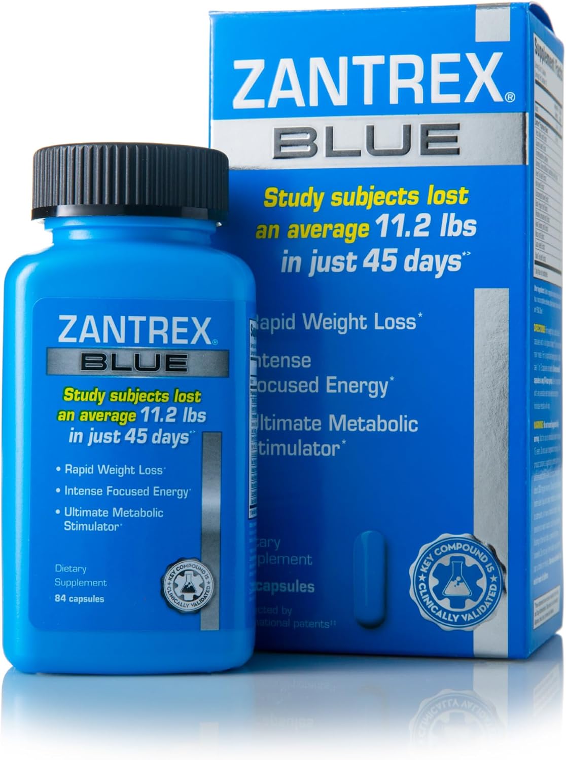 Zantrex Blue Weight Loss Supplement Pills - Dietary Supplements for Weight Loss - Energy Boost - 84 Count
