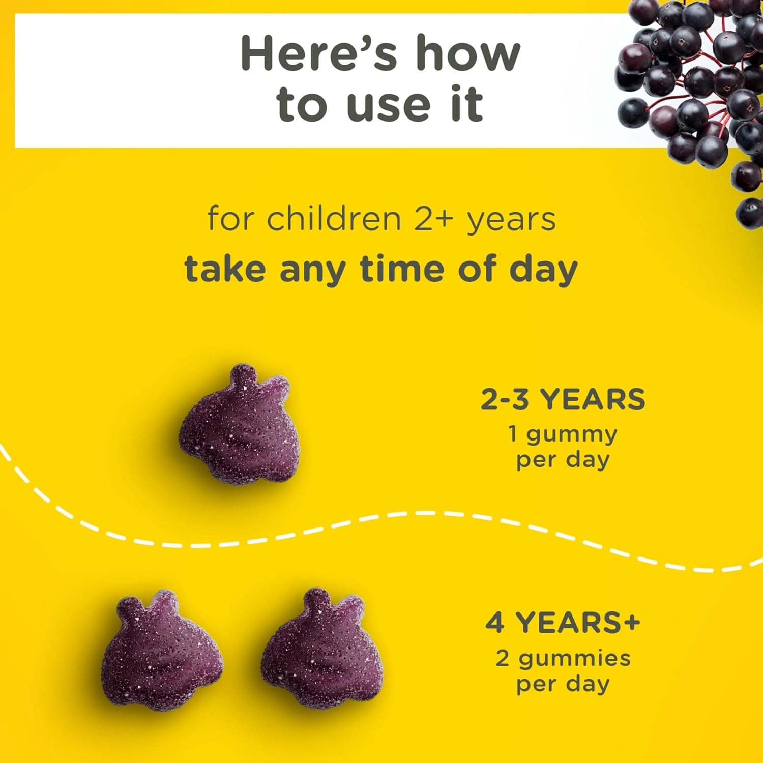 Zarbee's Children's Immune Support Gummies with Elderberry, Vitamins, and Zinc - 42 ct, Gluten-Free, No Artificial Flavors