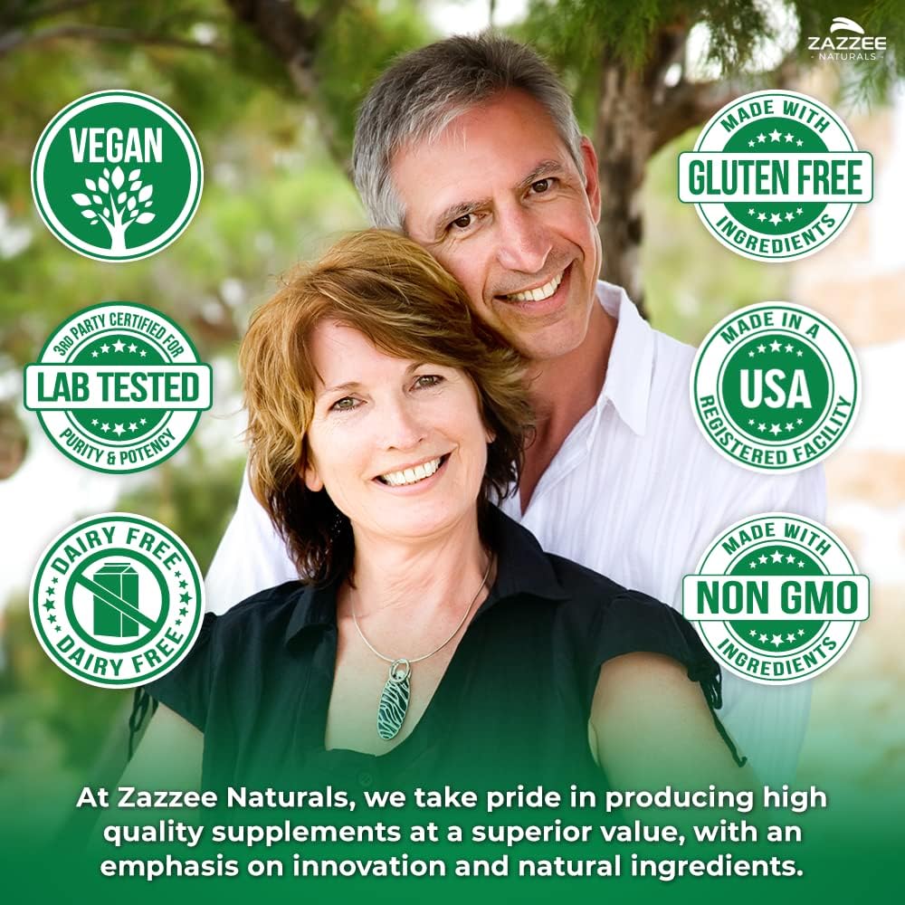 Zazzee DIM Capsules - 100 Count, 300 mg with 10 mg BioPerine for Hormonal Balance, Menopause Support, Estrogen Balance - Vegan and All-Natural - Non-GMO - Made in USA