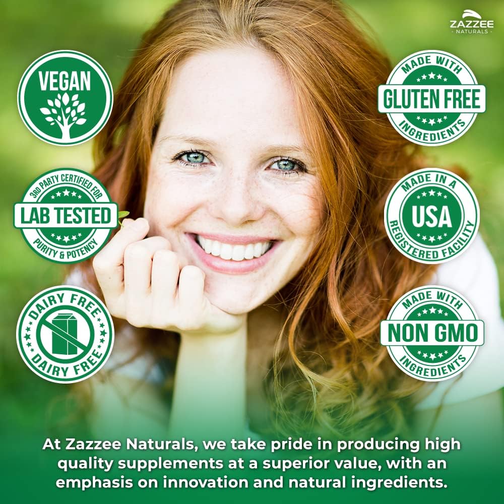Zazzee Extra Strength Beta Glucans 1000mg - 90 Vegan Capsules - Immune System Support - Vegetarian - Non-GMO - All-Natural