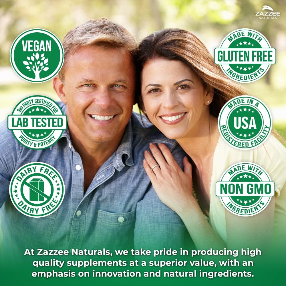 Zazzee Organic Milk Thistle Extract Capsules - 20,000 mg Strength, 200 Vegan Capsules, 80% Silymarin, 6 Month Supply