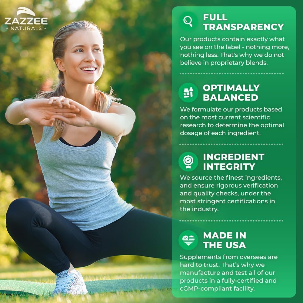 Zazzee Saw Palmetto Extract 6000mg - 120 Vegan Capsules (4 Month Supply) - 40% Fatty Acids, Extra Strength 20:1 Concentrated & Standardized - Non-GMO, All-Natural - Made in USA