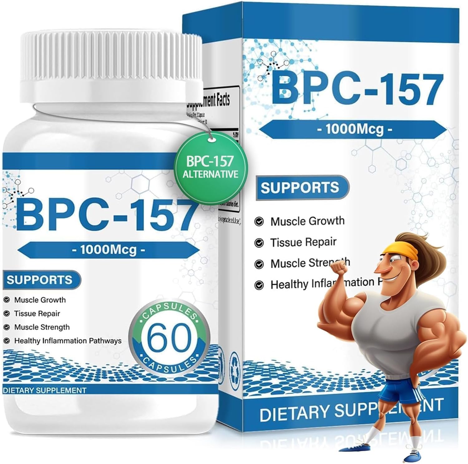 ZDSLASHES πππ 157 Peptide Capsules - 1000mcg for Muscle Recovery, Third-Party Tested, 60 Capsules