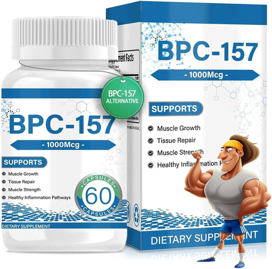 ZDSLASHES 𝐁𝐏𝐂 157 Peptide Capsules - 1000mcg for Muscle Recovery, Third-Party Tested, 60 Capsules