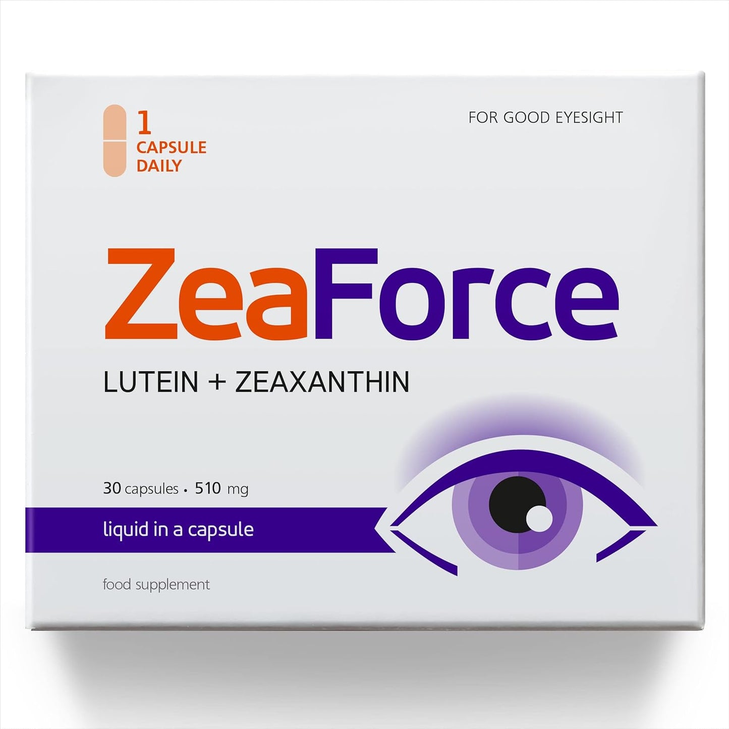 ZeaForce Liquid Vision Support Capsules - Concentrated Formula for Fast Absorption - Multidirectional Benefits - Lab Tested (3 Month Supply)