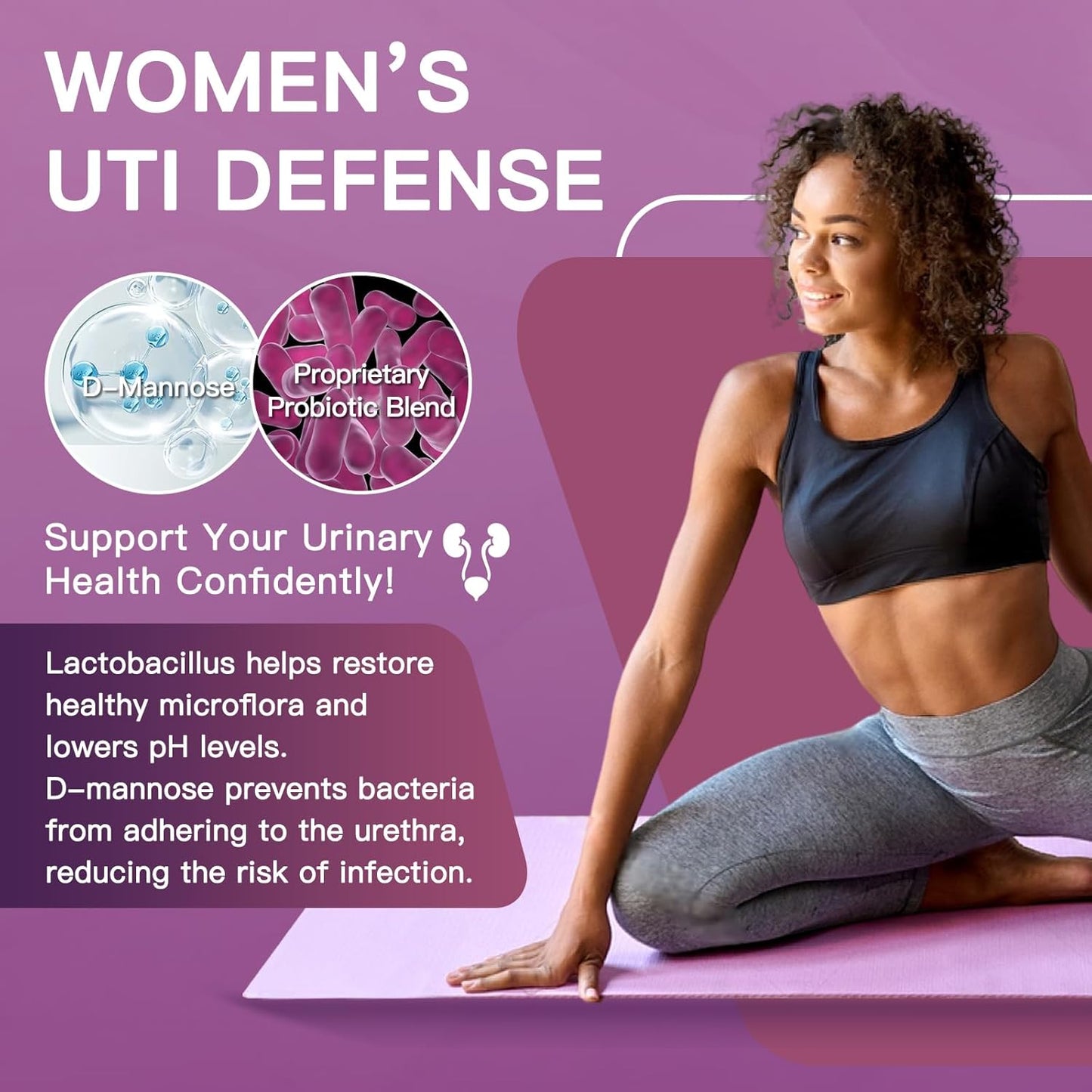 ZEBORA Women's Multi Collagen Peptides Powder with D-Mannose & Probiotics - Supports Skin, Hair, Nails, & Urinary Tract Health - Unflavored - 35 Servings