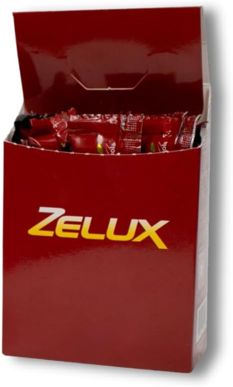 Zelux Energy Boost Supplement Box - Natural Stamina & Performance Support - Contains Damiana, Tribulus Terrestris, Ginkgo Biloba, Maca, & Korean Red Ginseng - 8 Sachets