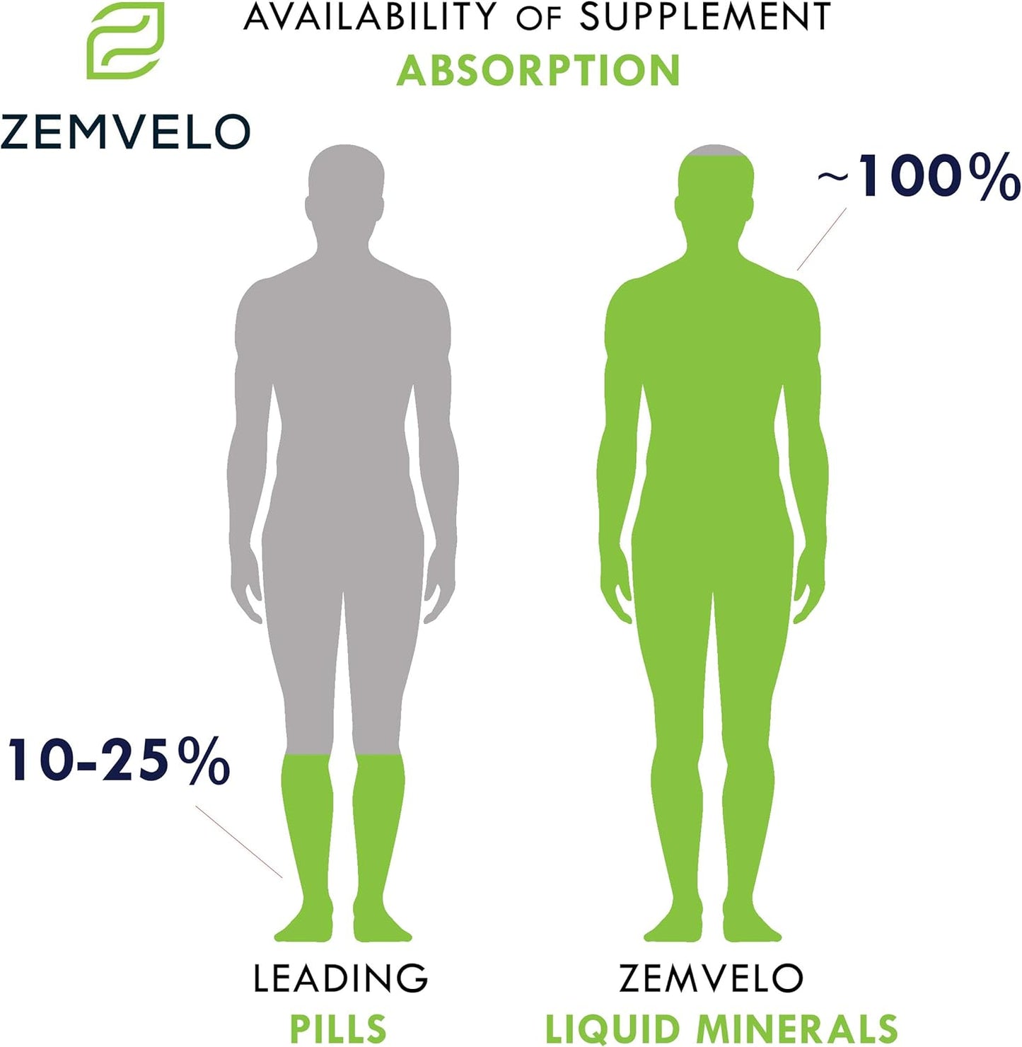 Zemvelo Liquid Ionic Iron Supplement for Iron Deficiency, Hormone & Energy Support, Healthy Muscles - 200 characters