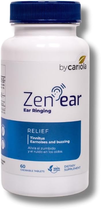 Zen Ear Tinnitus Relief Supplement with Vitamin C, Zinc, Magnesium Oxide, Bioflavonoids, and Herbal Blend for Ear Noise Sensitivity Support