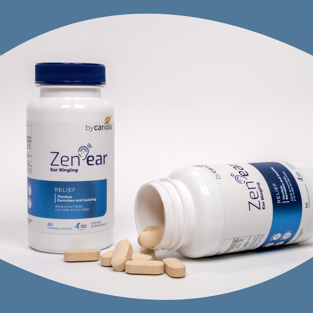 Zen Ear Tinnitus Relief Supplement with Vitamin C, Zinc, Magnesium Oxide, Bioflavonoids, and Herbal Blend for Ear Noise Sensitivity Support