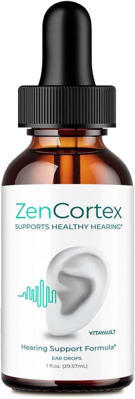 ZenCortex Tinnitus Relief Drops - Advanced Formula for Healthy Ear Support - Maximum Strength Supplement