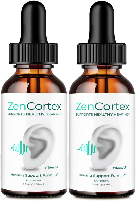 ZenCortex Tinnitus Relief Drops - Maximum Strength Supplement for Healthy Ear Support - 2 Pack Reviews