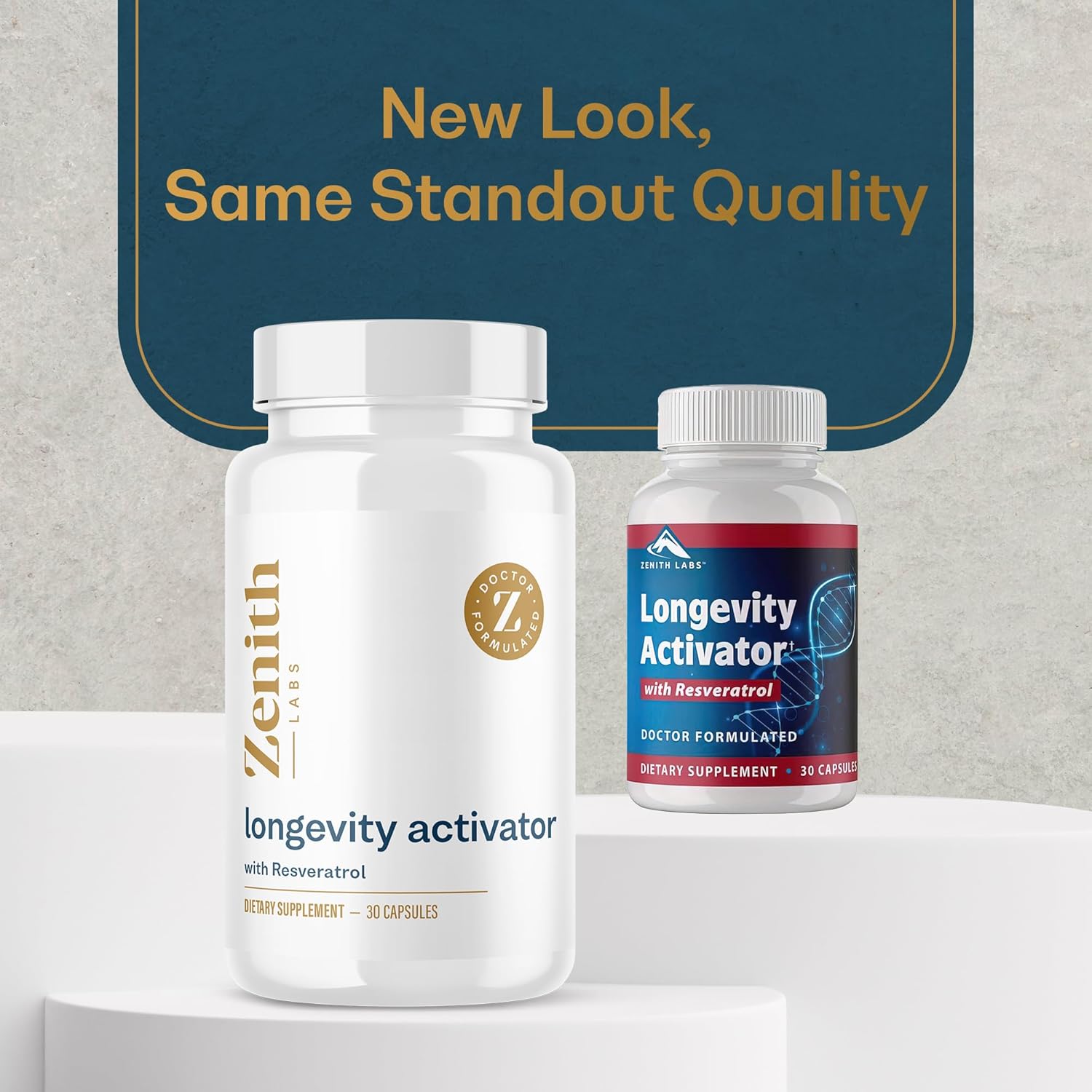 Zenith Labs Longevity Activator Anti-Aging Supplement with Resveratrol for Immune Function and Memory Support